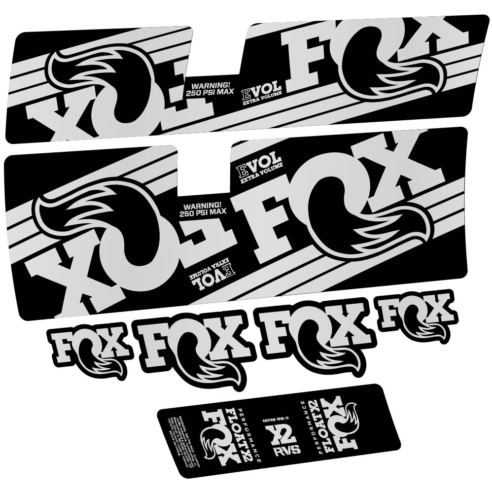 Stickers Fox Float X2 Performance 2016 compatibles Autocollants amortisseur