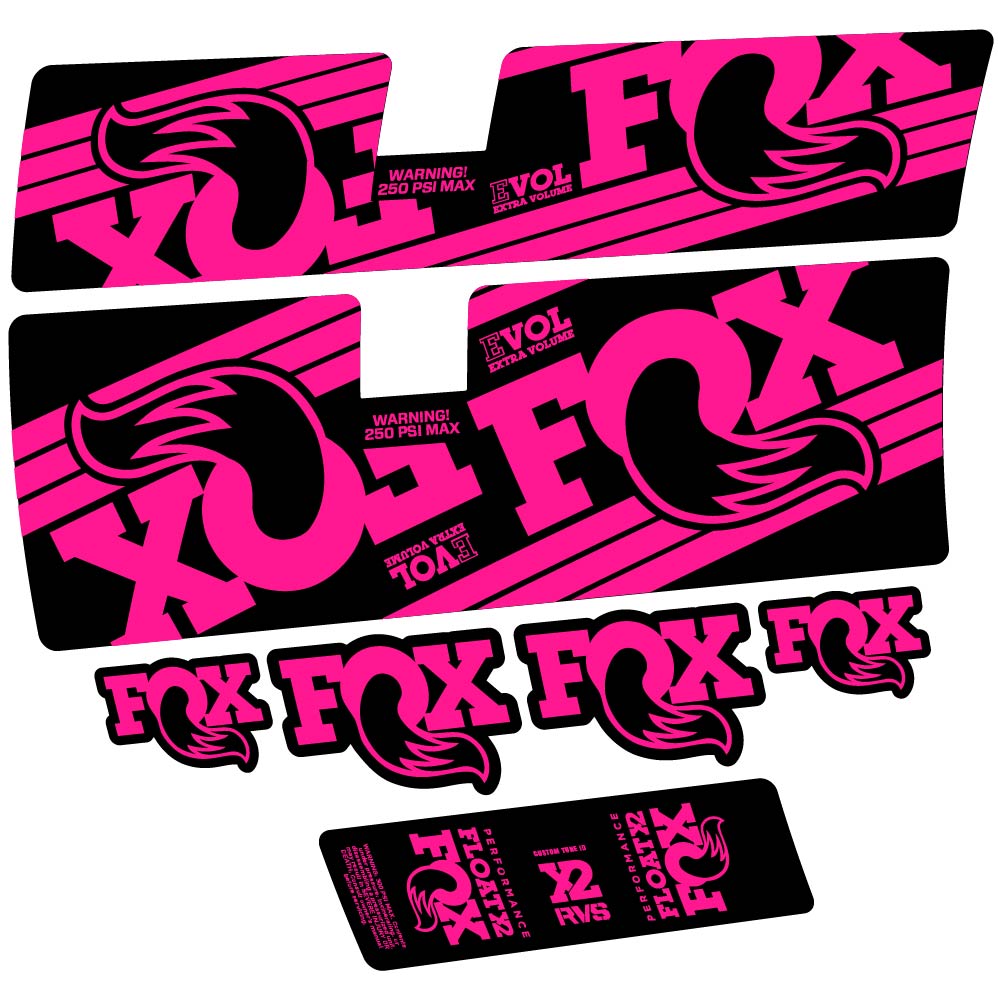 Stickers Fox Float X2 Performance 2016 compatibles Autocollants amortisseur