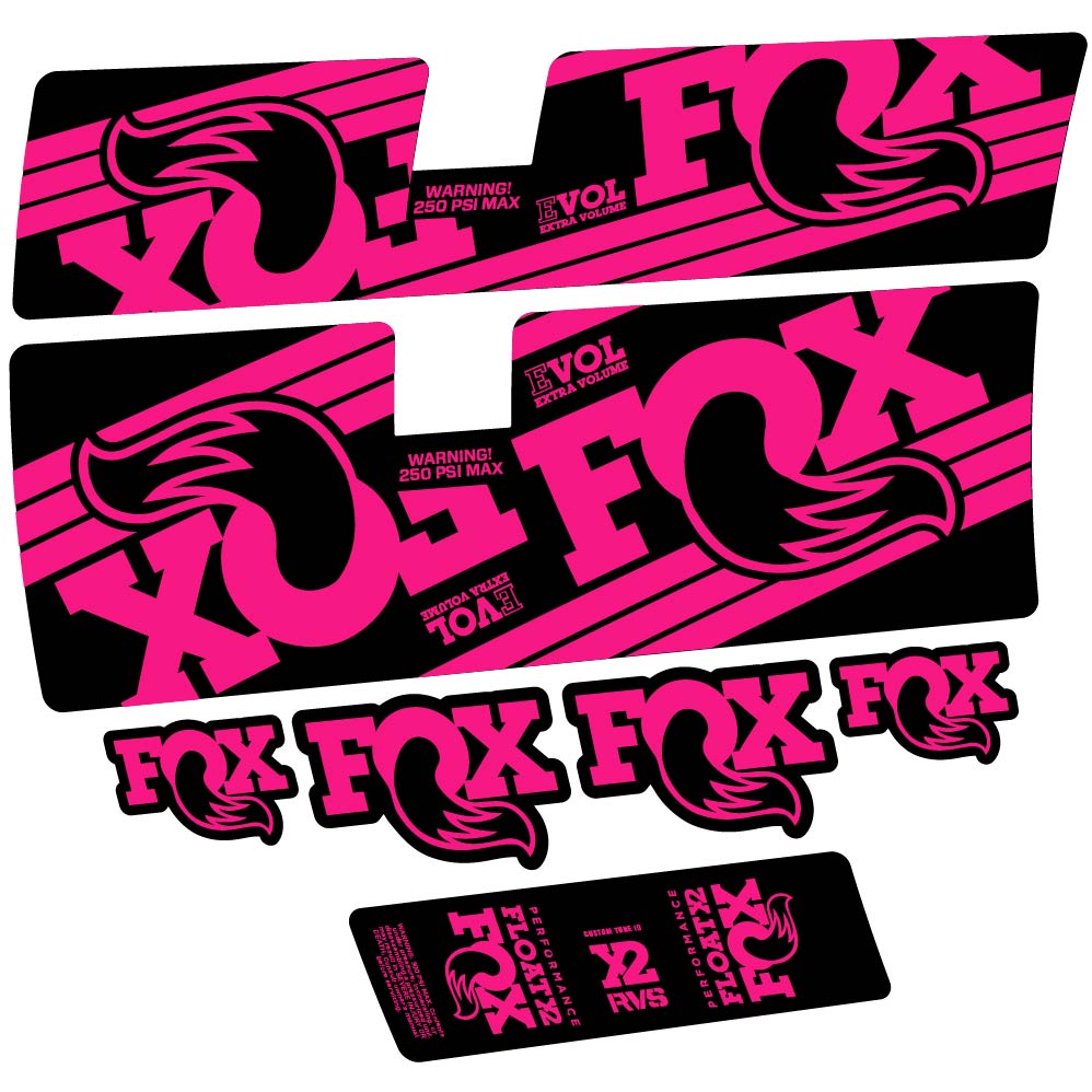 Stickers Fox Float X2 Performance 2016 compatibles Autocollants amortisseur