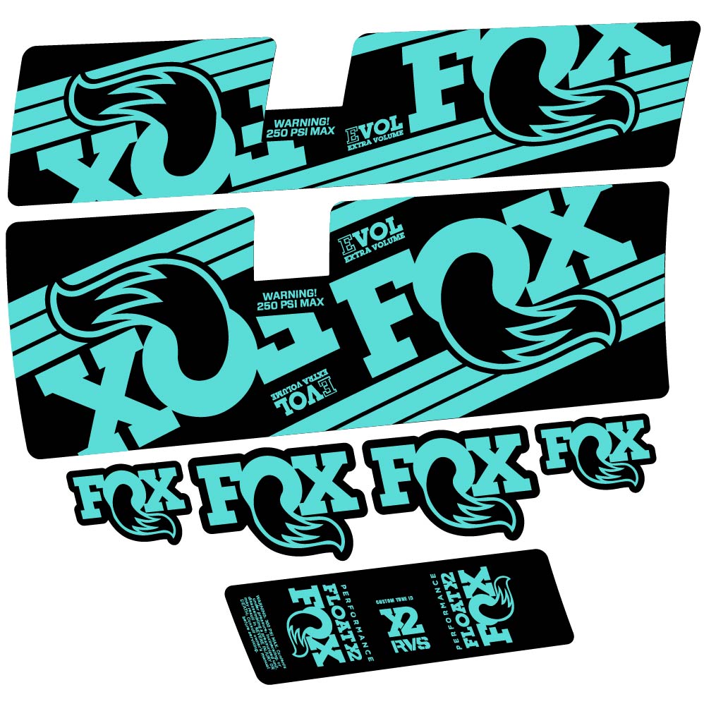 Stickers Fox Float X2 Performance 2016 compatibles Autocollants amortisseur