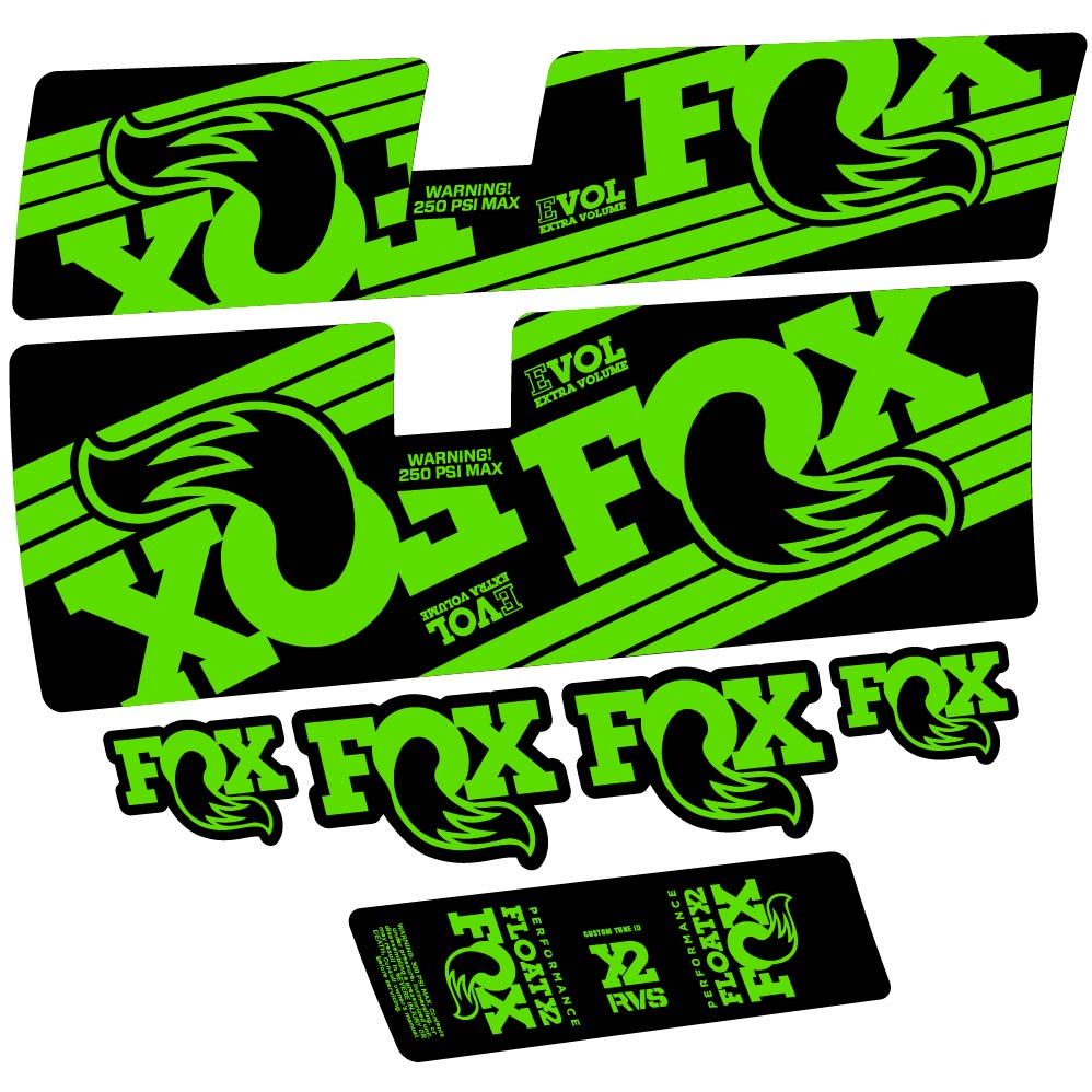 Stickers Fox Float X2 Performance 2016 compatibles Autocollants amortisseur
