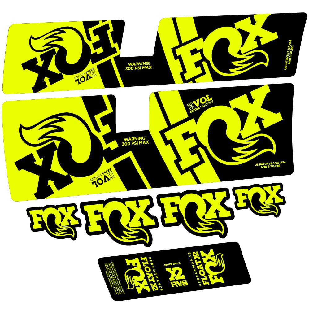 Stickers Fox Float X2 Performance 2019 compatibles Autocollants amortisseur