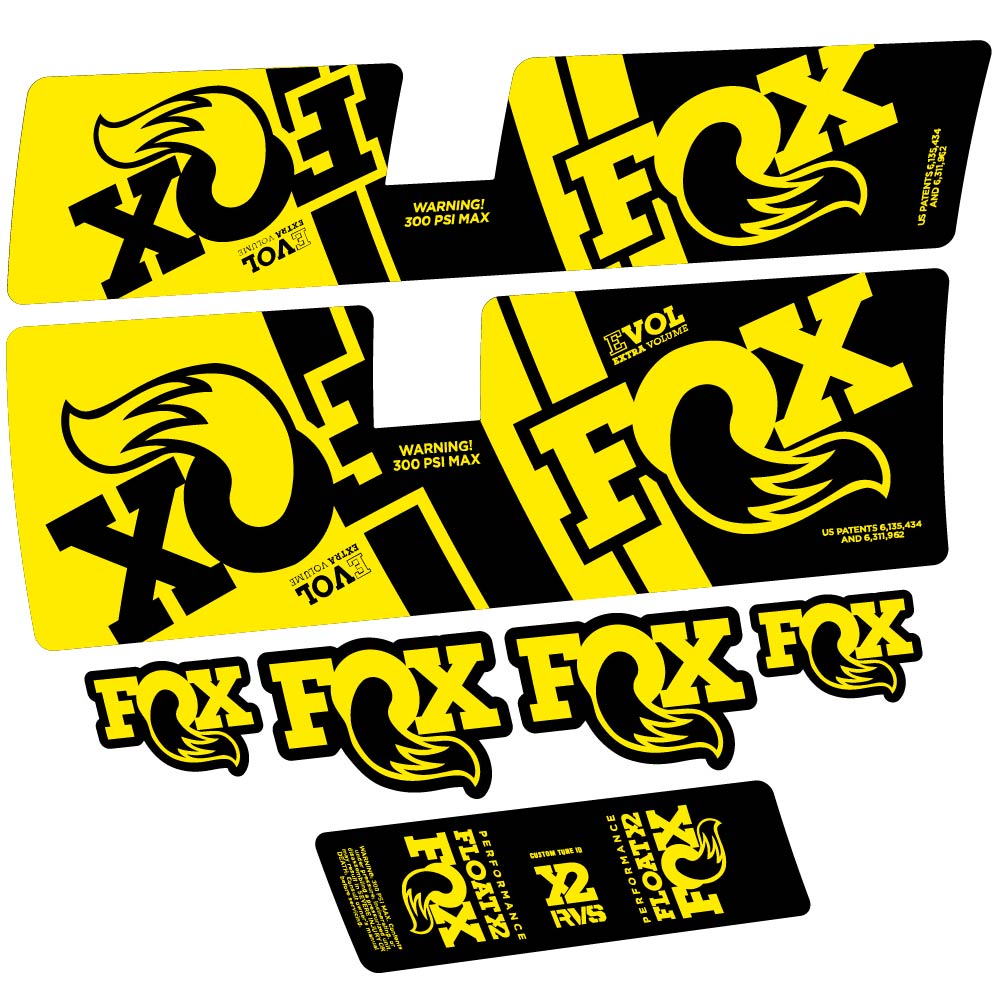 Stickers Fox Float X2 Performance 2019 compatibles Autocollants amortisseur