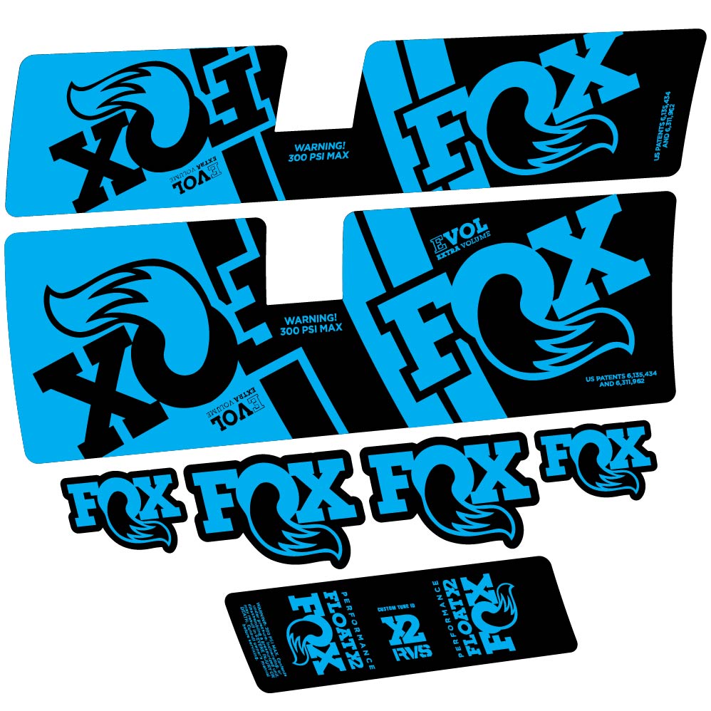 Stickers Fox Float X2 Performance 2019 compatibles Autocollants amortisseur