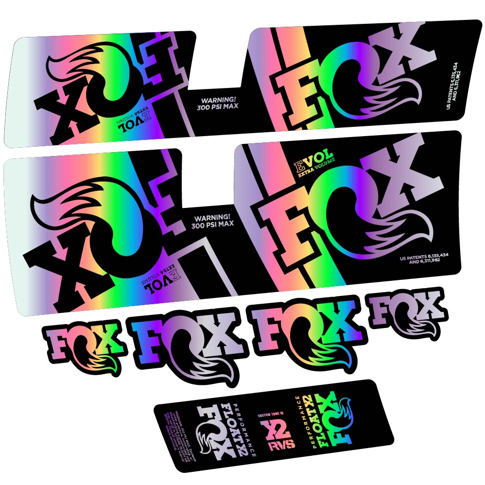 Stickers Fox Float X2 Performance 2019 compatibles Autocollants amortisseur