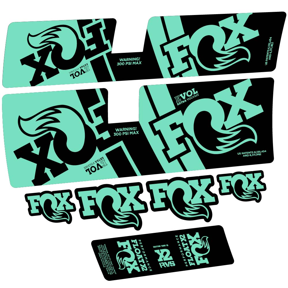 Stickers Fox Float X2 Performance 2019 compatibles Autocollants amortisseur