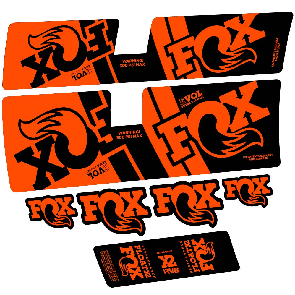 Stickers Fox Float X2 Performance 2019 compatibles Autocollants amortisseur