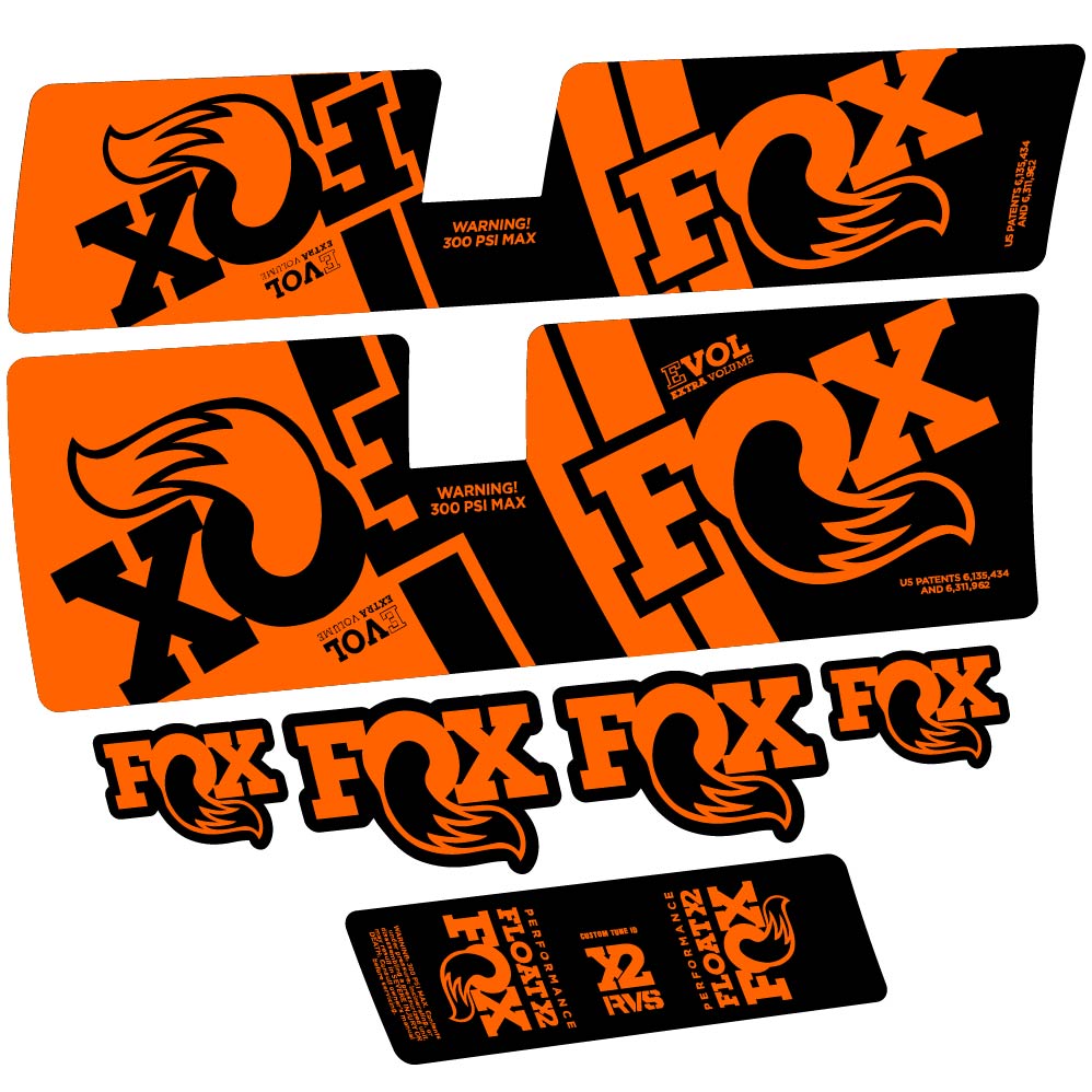 Stickers Fox Float X2 Performance 2019 compatibles Autocollants amortisseur