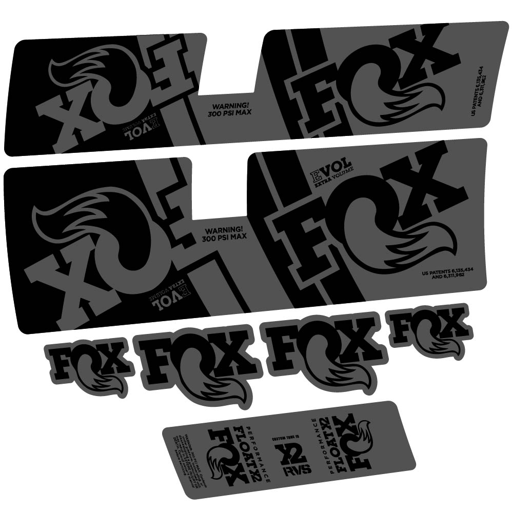 Stickers Fox Float X2 Performance 2019 compatibles Autocollants amortisseur