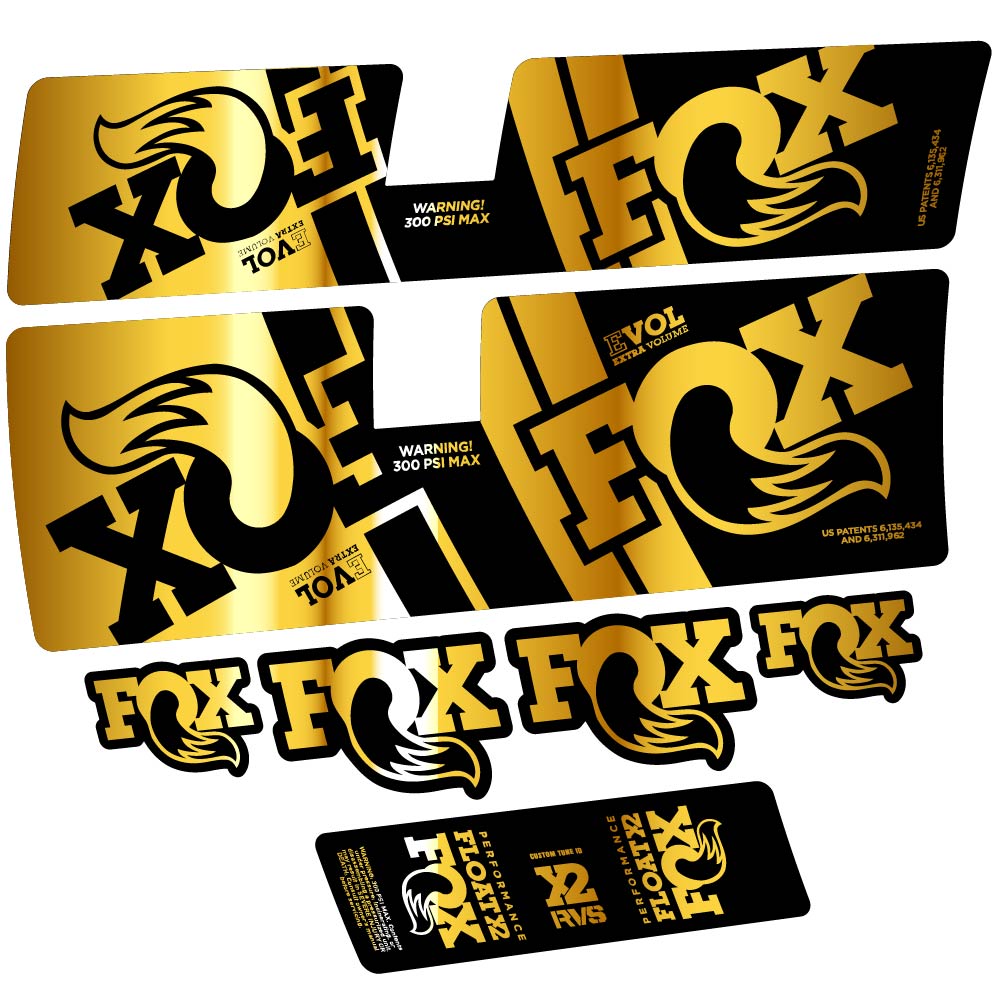 Stickers Fox Float X2 Performance 2019 compatibles Autocollants amortisseur