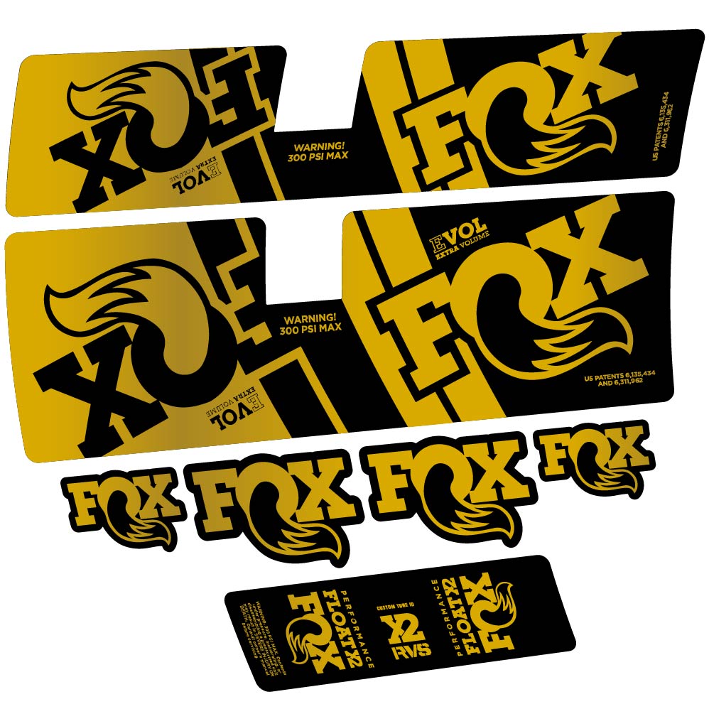 Stickers Fox Float X2 Performance 2019 compatibles Autocollants amortisseur