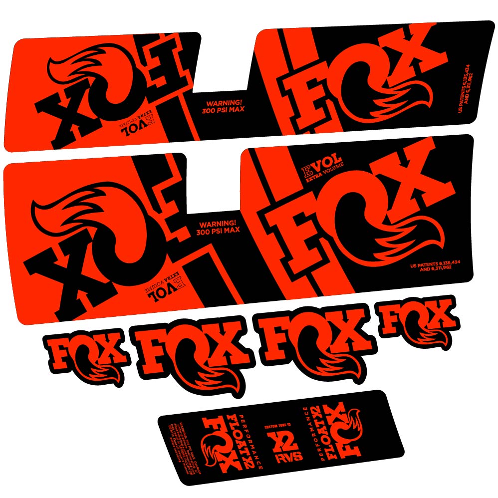 Stickers Fox Float X2 Performance 2019 compatibles Autocollants amortisseur