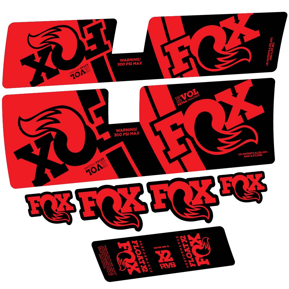 Stickers Fox Float X2 Performance 2019 compatibles Autocollants amortisseur