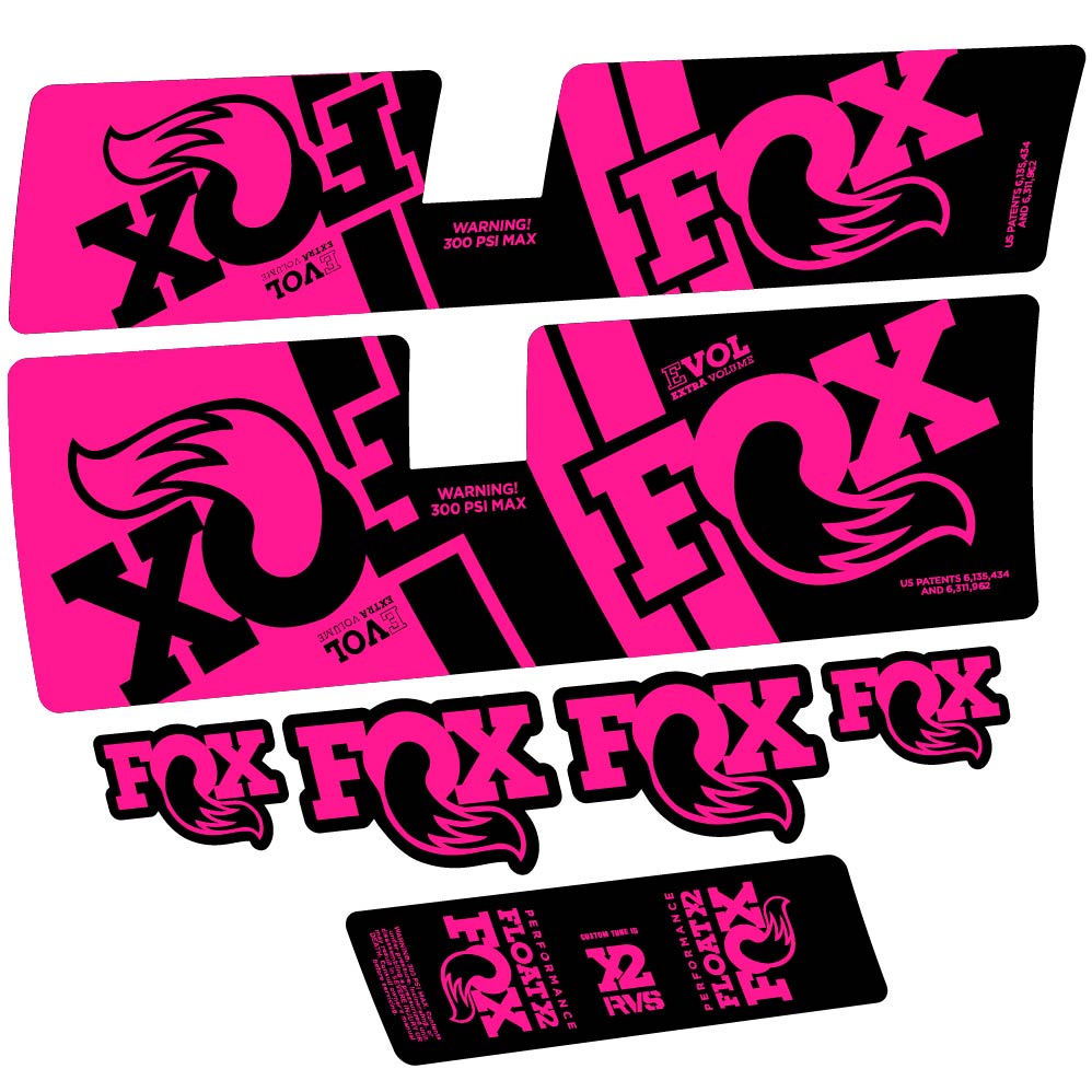 Stickers Fox Float X2 Performance 2019 compatibles Autocollants amortisseur