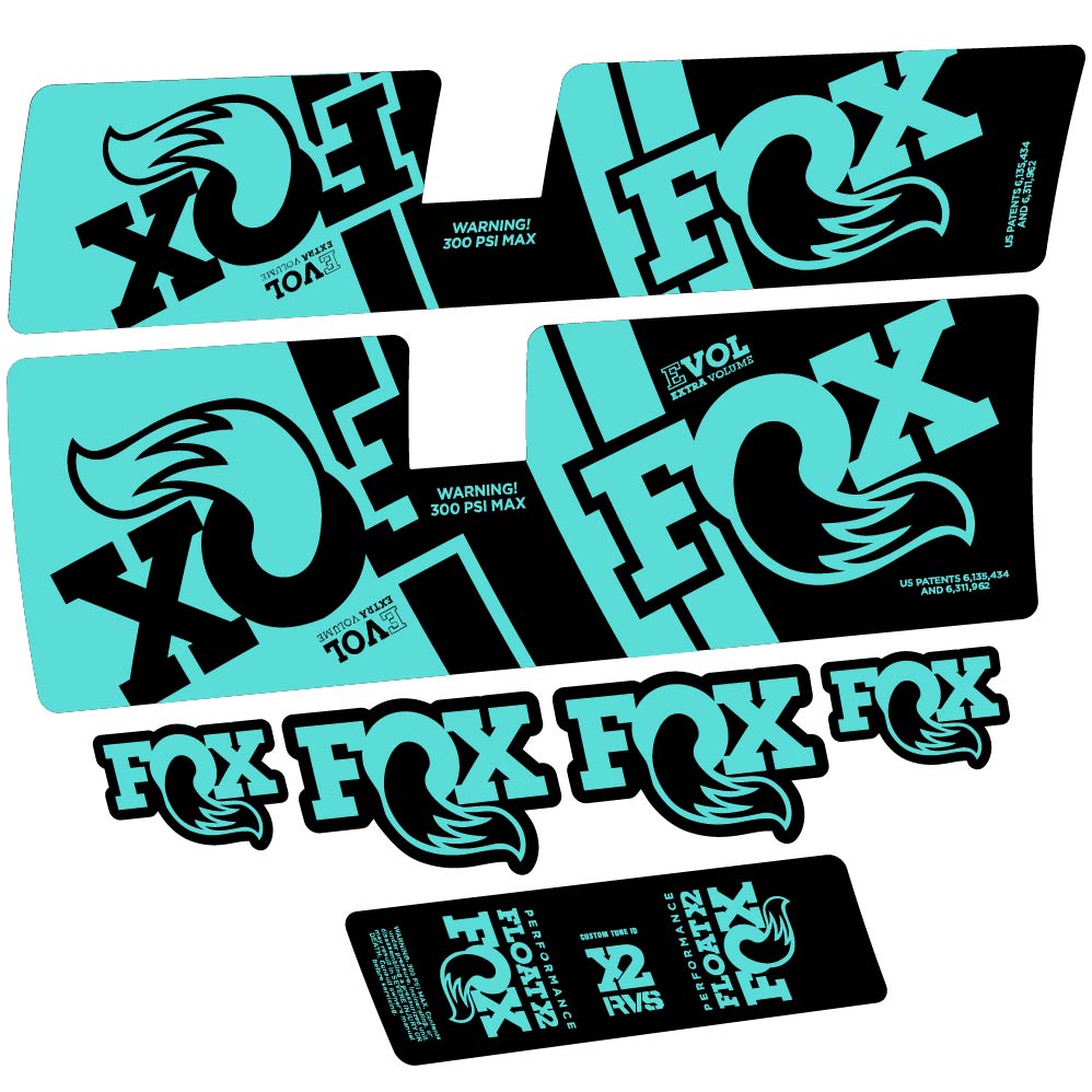 Stickers Fox Float X2 Performance 2019 compatibles Autocollants amortisseur
