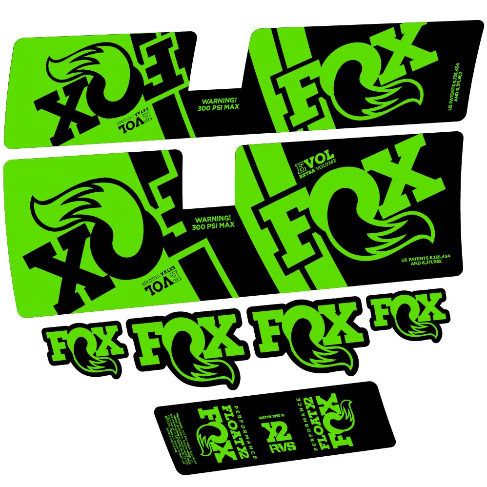 Stickers Fox Float X2 Performance 2019 compatibles Autocollants amortisseur