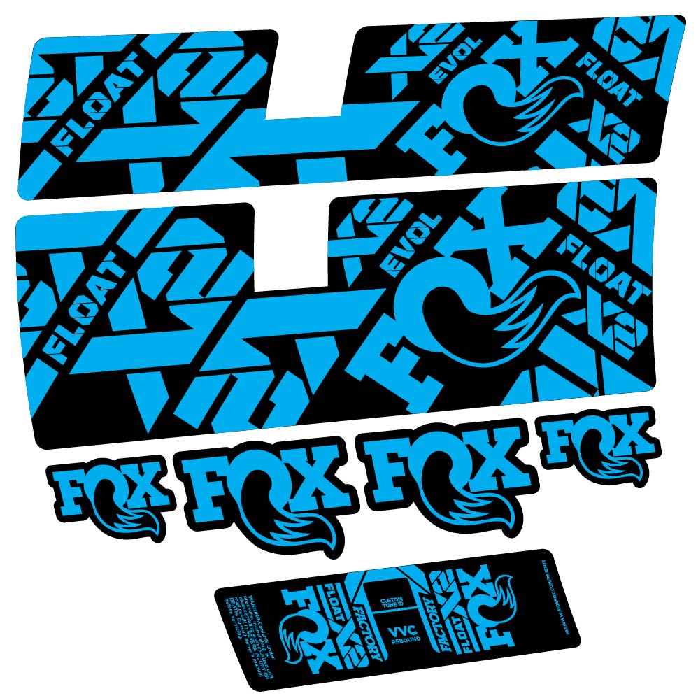 Stickers Fox Float X2 Factory 2021 compatibles Autocollants amortisseur