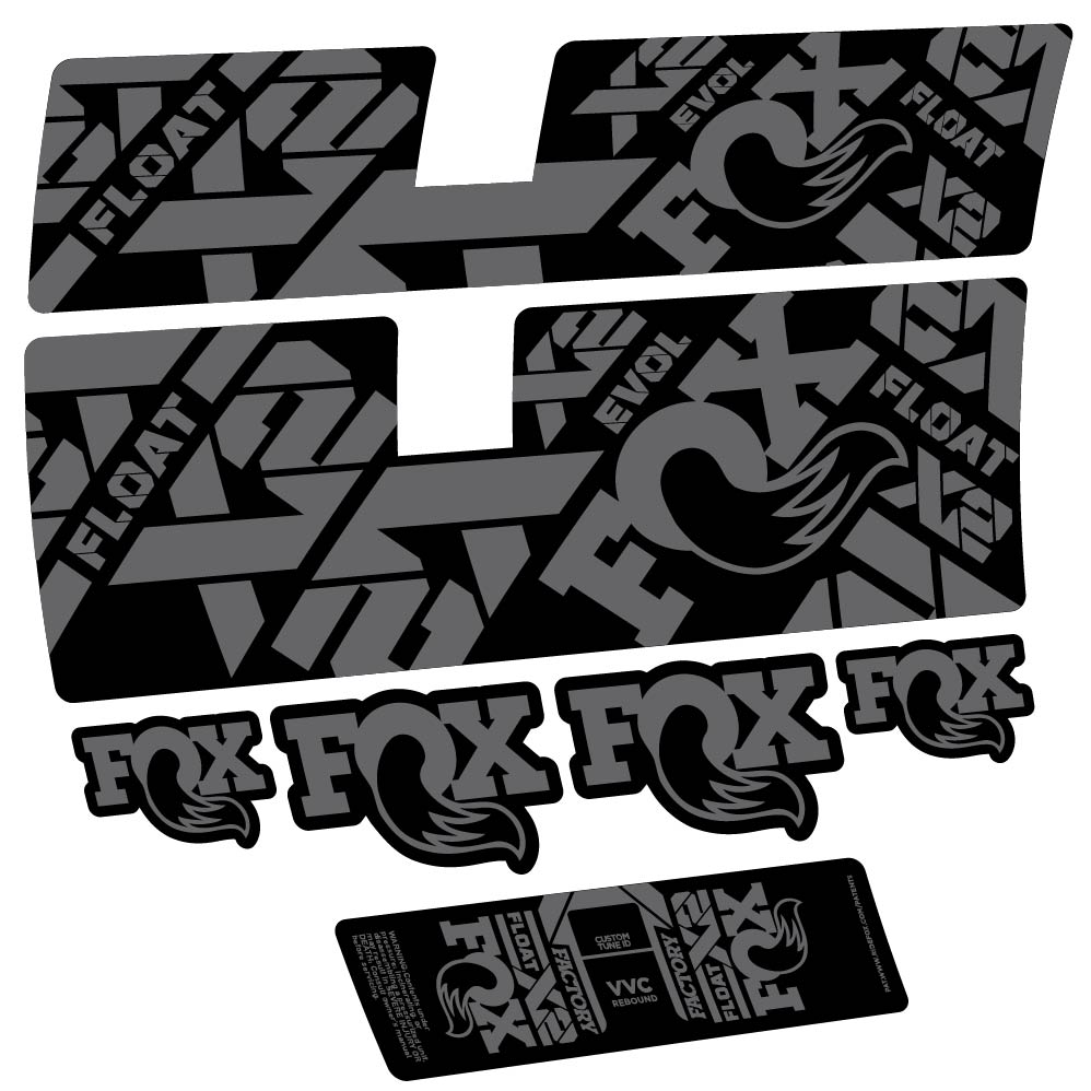 Stickers Fox Float X2 Factory 2021 compatibles Autocollants amortisseur