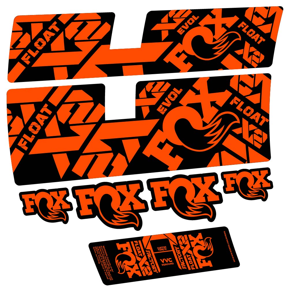 Stickers Fox Float X2 Factory 2021 compatibles Autocollants amortisseur
