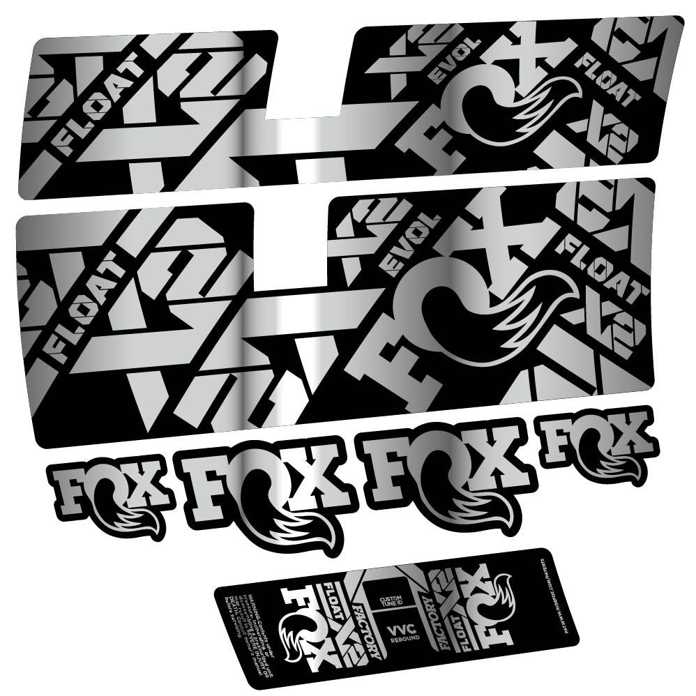 Stickers Fox Float X2 Factory 2021 compatibles Autocollants amortisseur