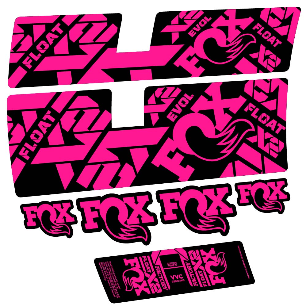 Stickers Fox Float X2 Factory 2021 compatibles Autocollants amortisseur