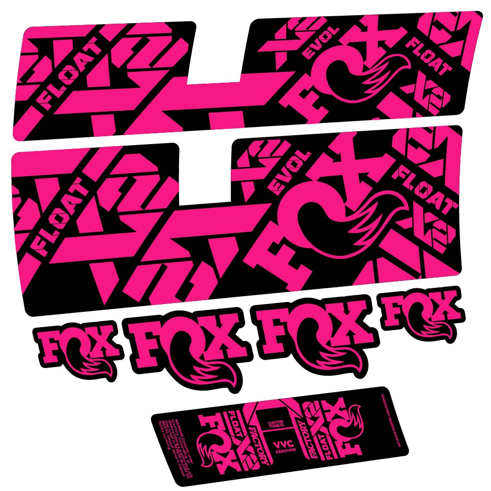Stickers Fox Float X2 Factory 2021 compatibles Autocollants amortisseur
