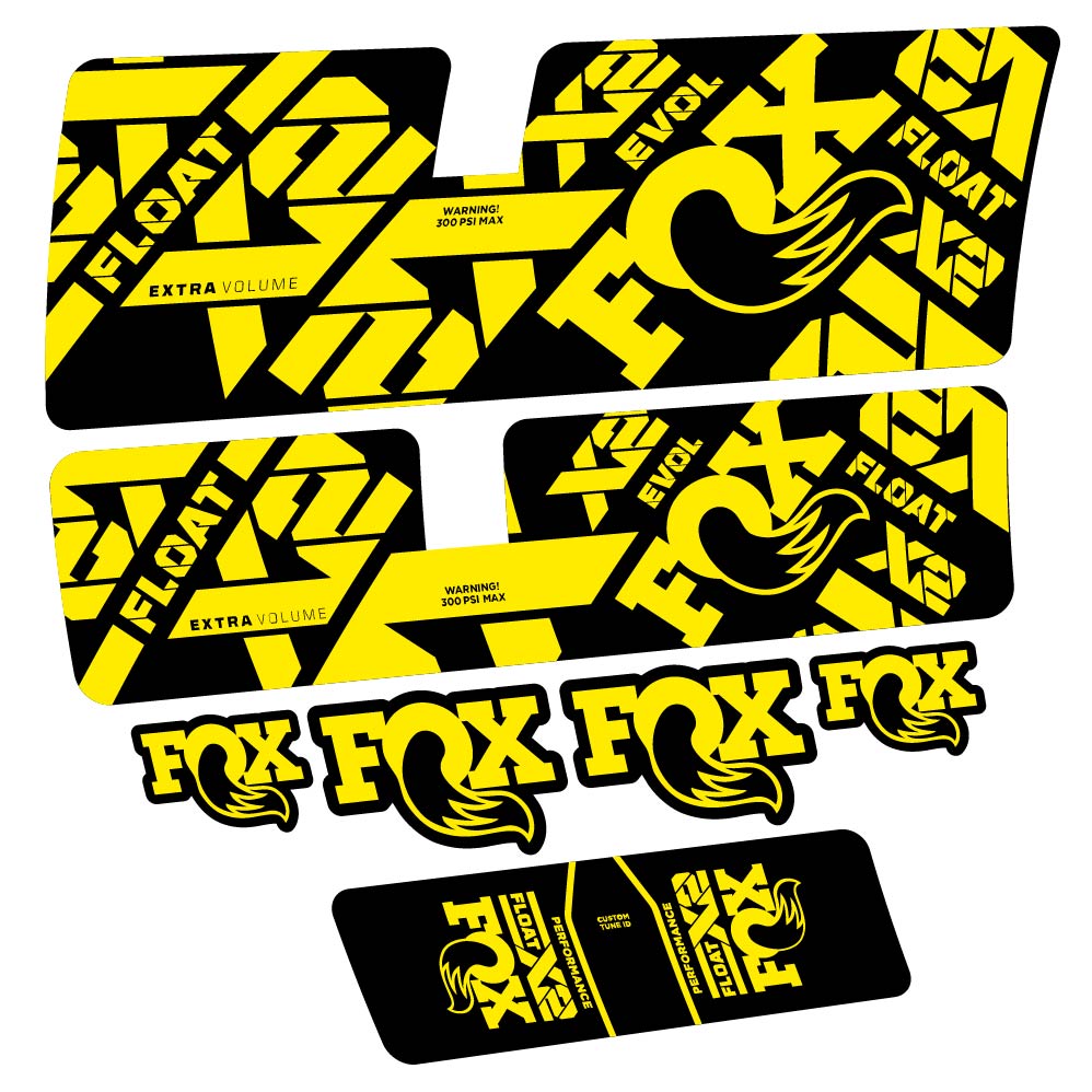 Stickers Fox Float X2 Performance 2021 compatibles Autocollants amortisseur