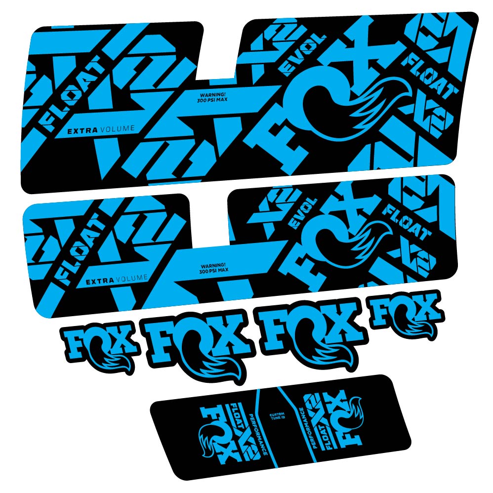 Stickers Fox Float X2 Performance 2021 compatibles Autocollants amortisseur