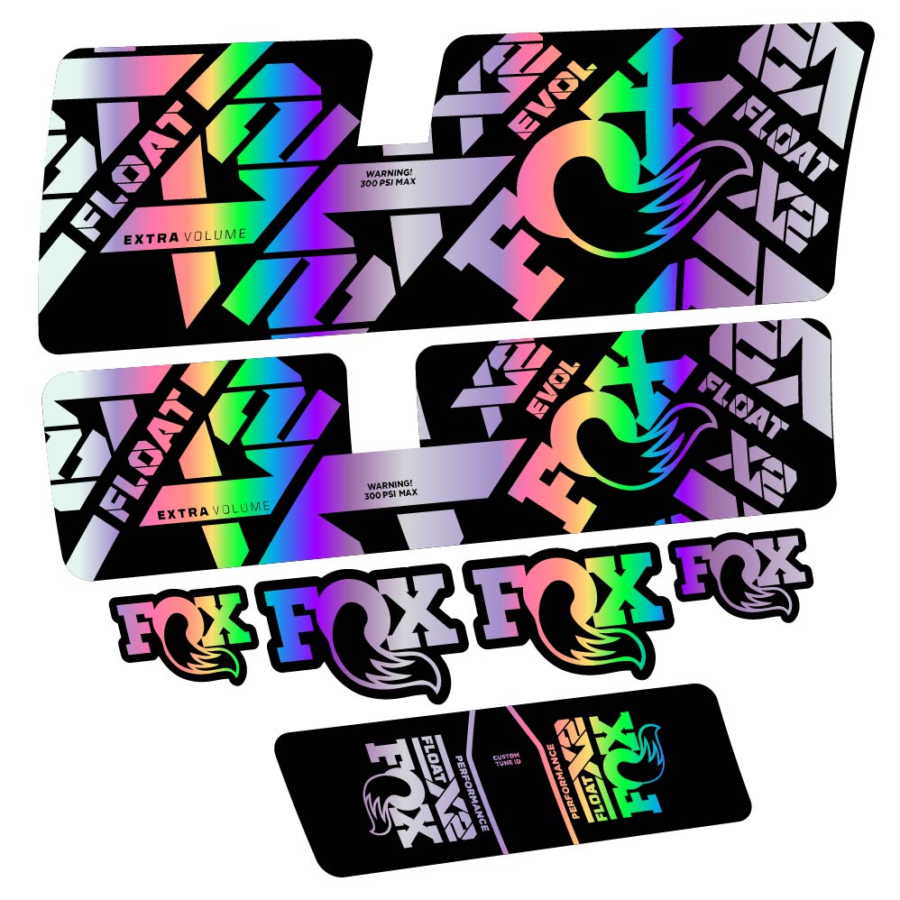 Stickers Fox Float X2 Performance 2021 compatibles Autocollants amortisseur