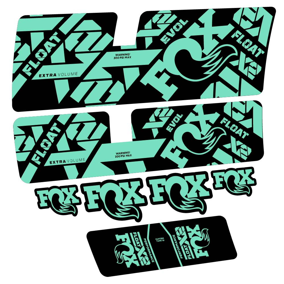 Stickers Fox Float X2 Performance 2021 compatibles Autocollants amortisseur