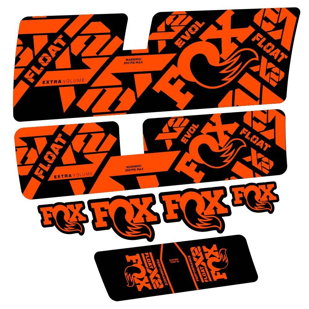 Stickers Fox Float X2 Performance 2021 compatibles Autocollants amortisseur