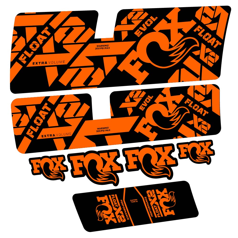 Stickers Fox Float X2 Performance 2021 compatibles Autocollants amortisseur