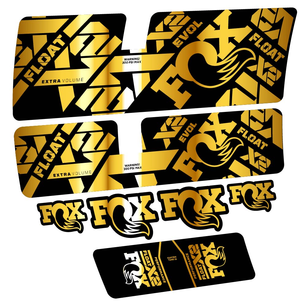 Stickers Fox Float X2 Performance 2021 compatibles Autocollants amortisseur
