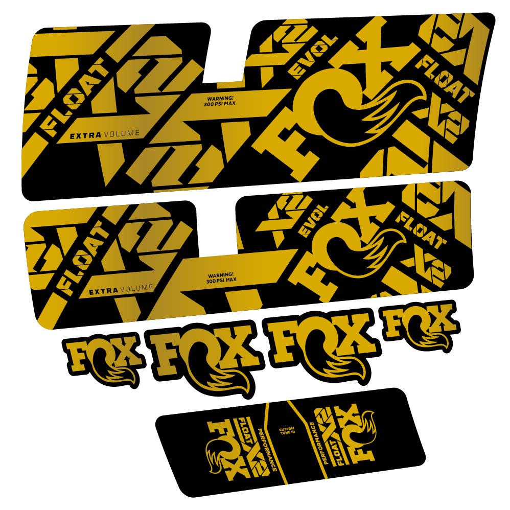 Stickers Fox Float X2 Performance 2021 compatibles Autocollants amortisseur