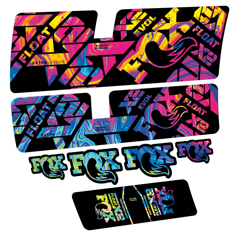 Stickers Fox Float X2 Performance 2021 compatibles Autocollants amortisseur