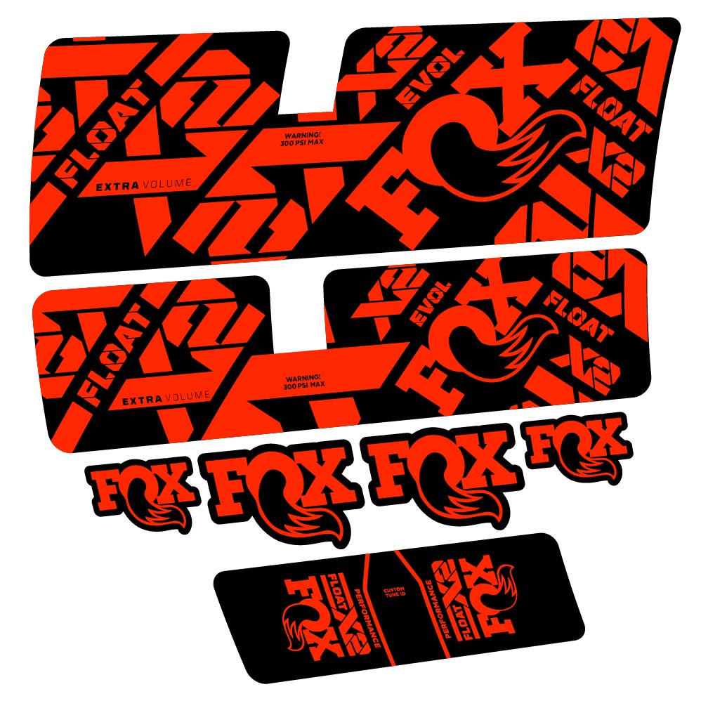 Stickers Fox Float X2 Performance 2021 compatibles Autocollants amortisseur