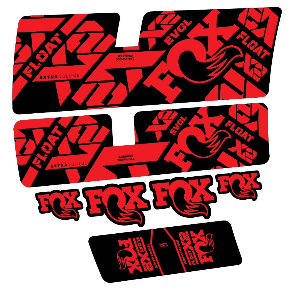 Stickers Fox Float X2 Performance 2021 compatibles Autocollants amortisseur