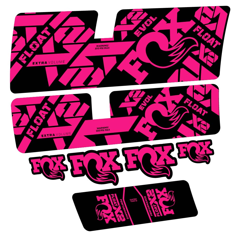 Stickers Fox Float X2 Performance 2021 compatibles Autocollants amortisseur