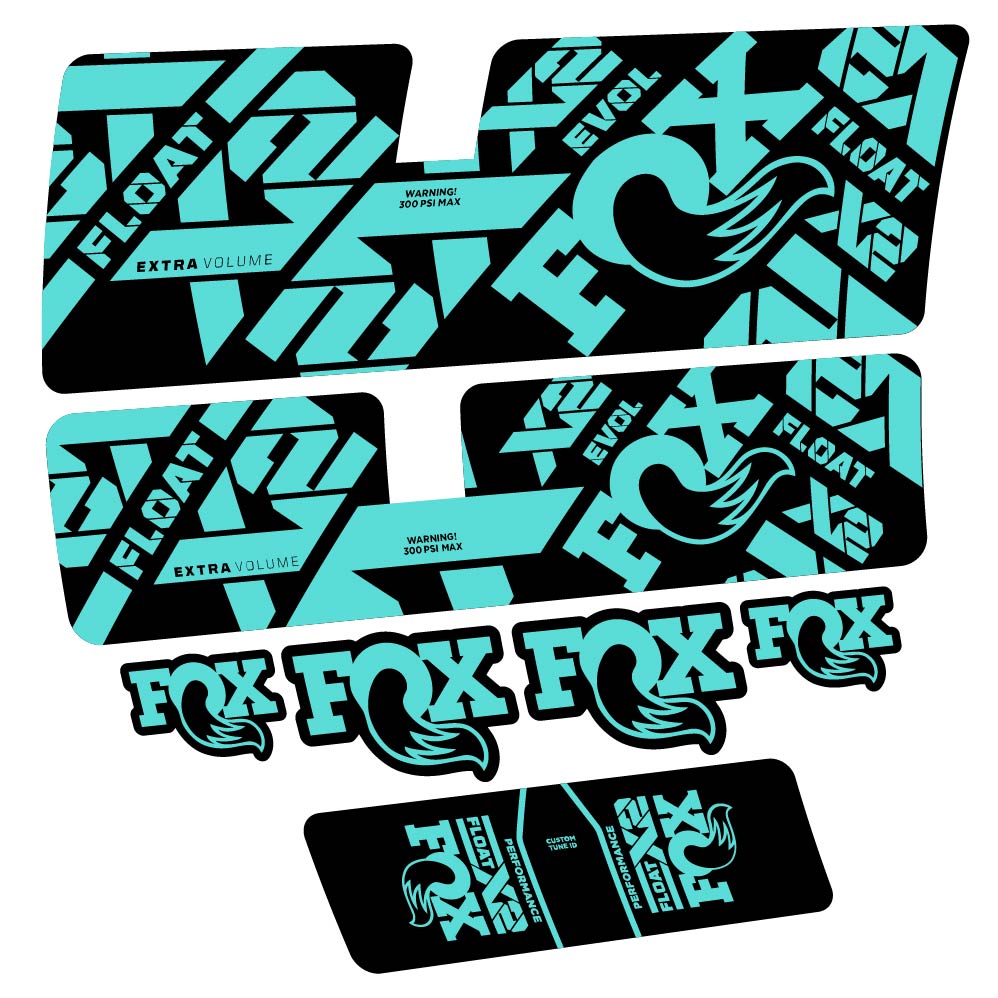 Stickers Fox Float X2 Performance 2021 compatibles Autocollants amortisseur