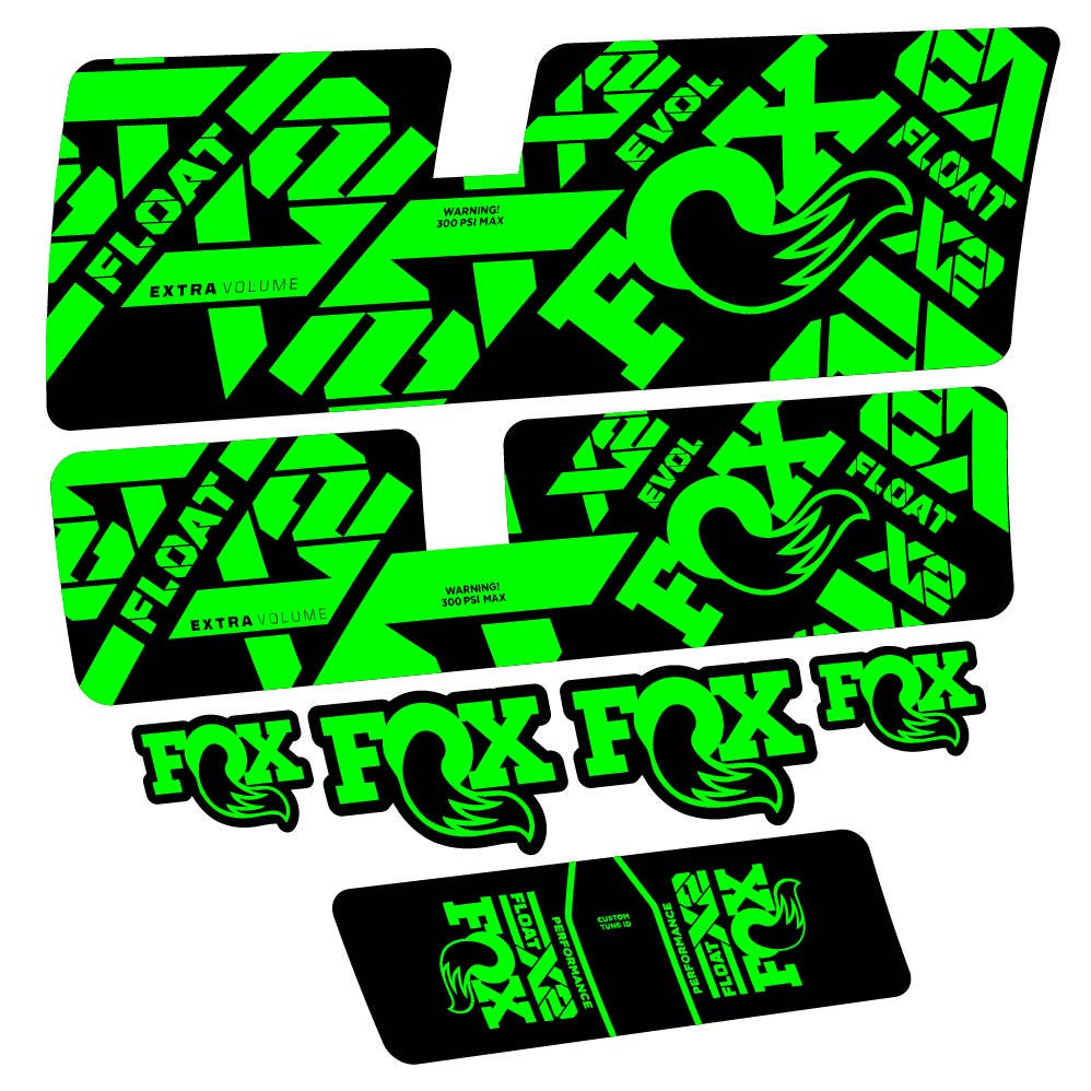 Stickers Fox Float X2 Performance 2021 compatibles Autocollants amortisseur