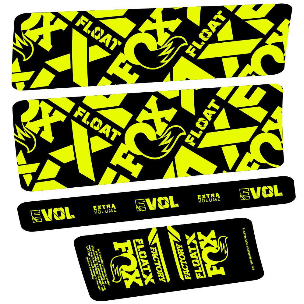 Stickers Fox Float X Factory compatibles Autocollants amortisseur