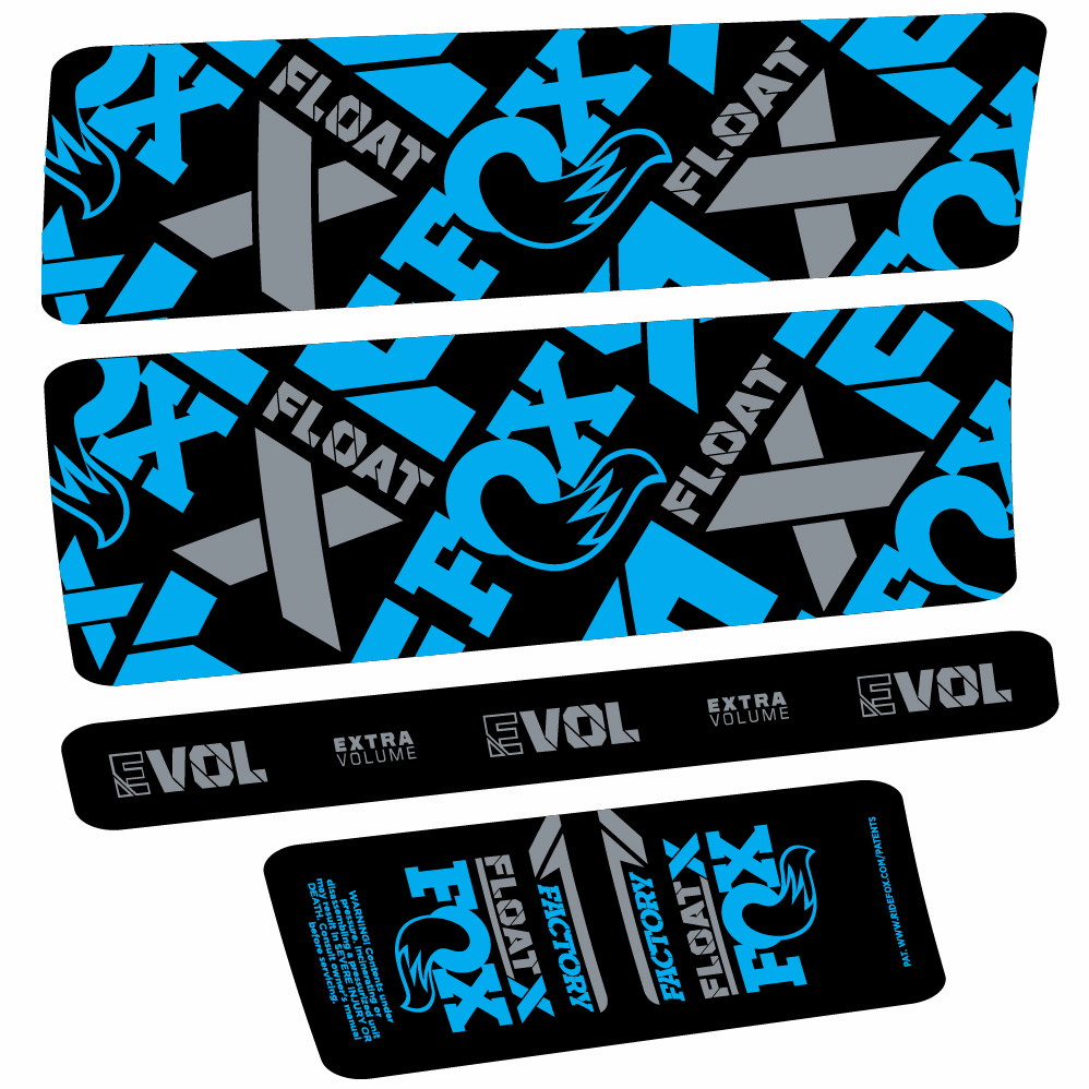 Stickers Fox Float X Factory compatibles Autocollants amortisseur