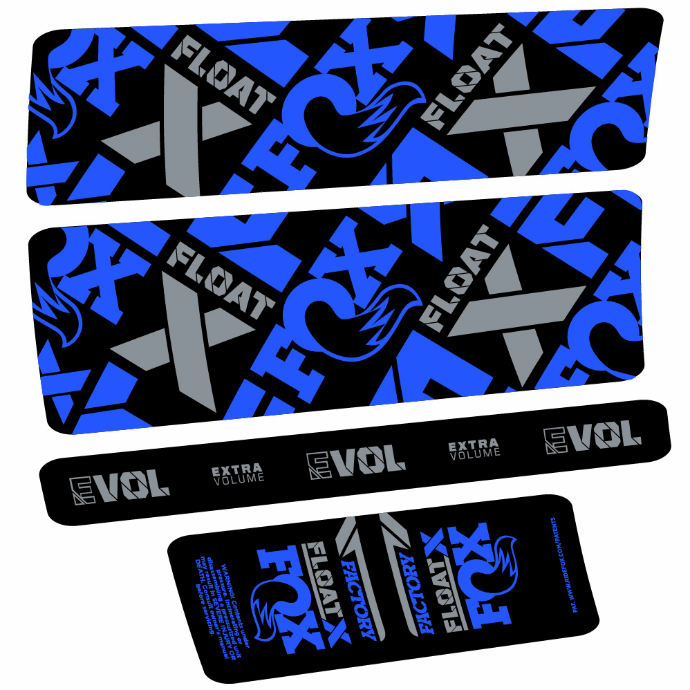 Stickers Fox Float X Factory compatibles Autocollants amortisseur