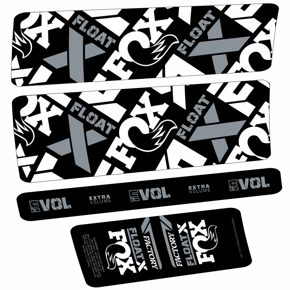 Stickers Fox Float X Factory compatibles Autocollants amortisseur