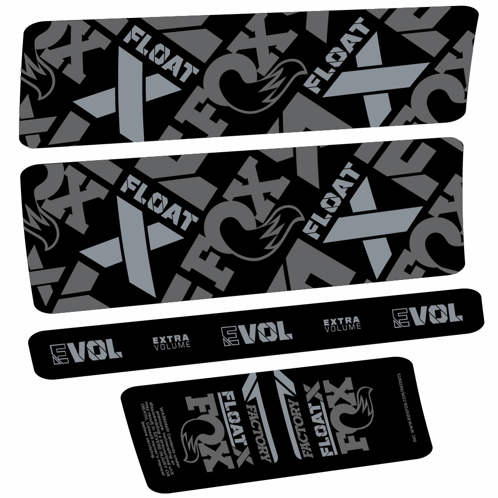 Stickers Fox Float X Factory compatibles Autocollants amortisseur