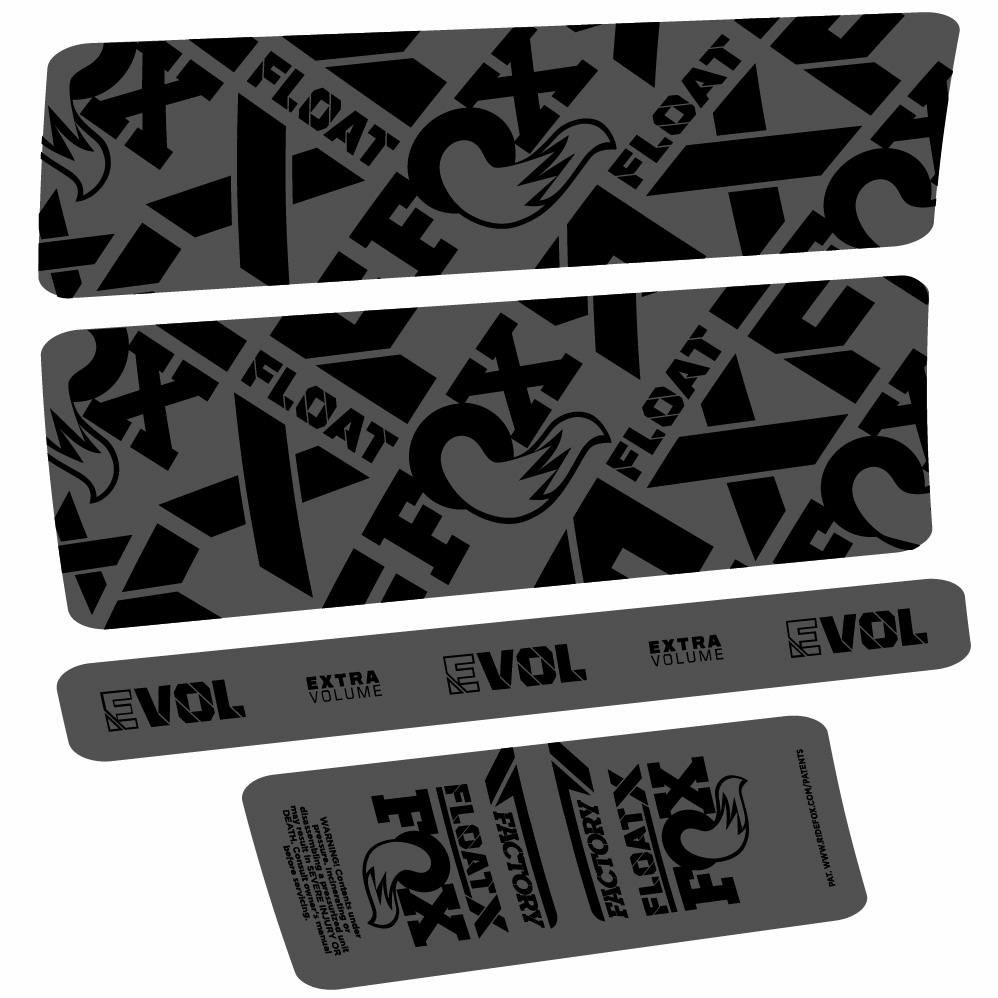 Stickers Fox Float X Factory compatibles Autocollants amortisseur