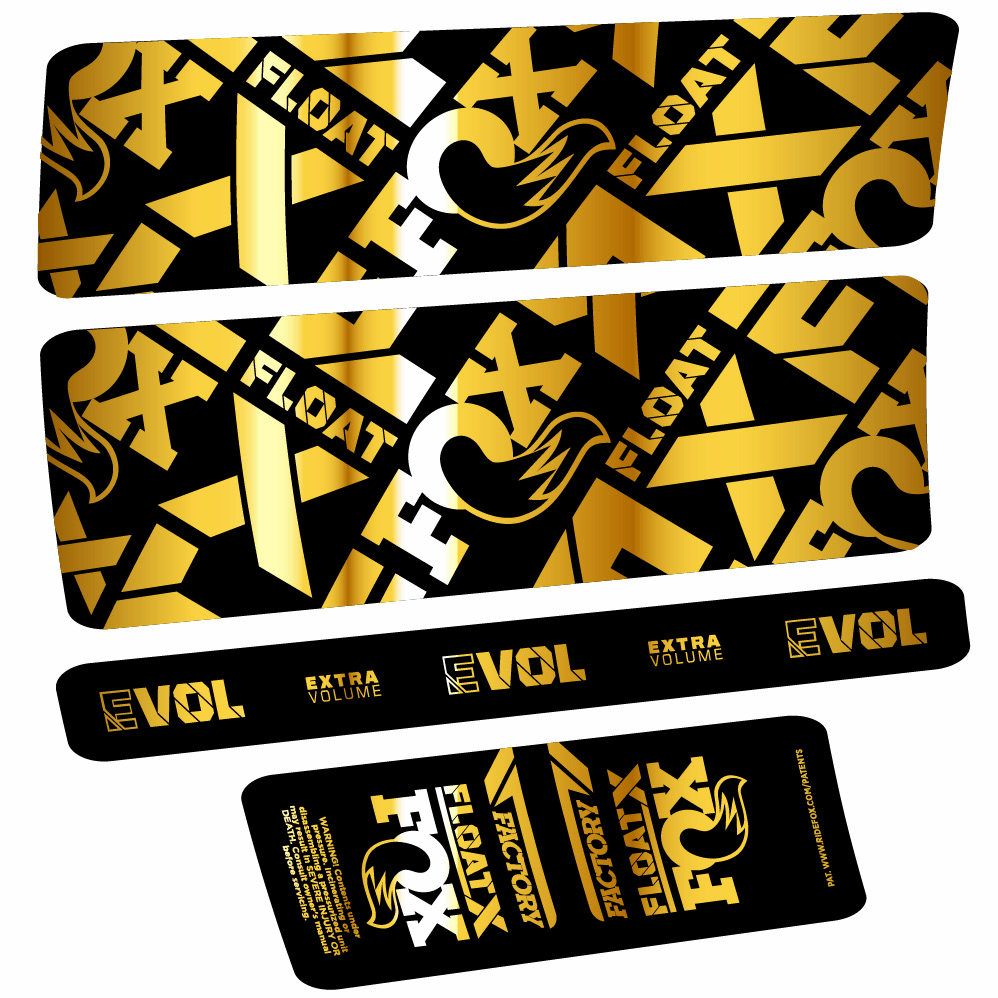 Stickers Fox Float X Factory compatibles Autocollants amortisseur