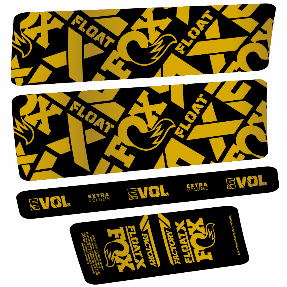 Stickers Fox Float X Factory compatibles Autocollants amortisseur