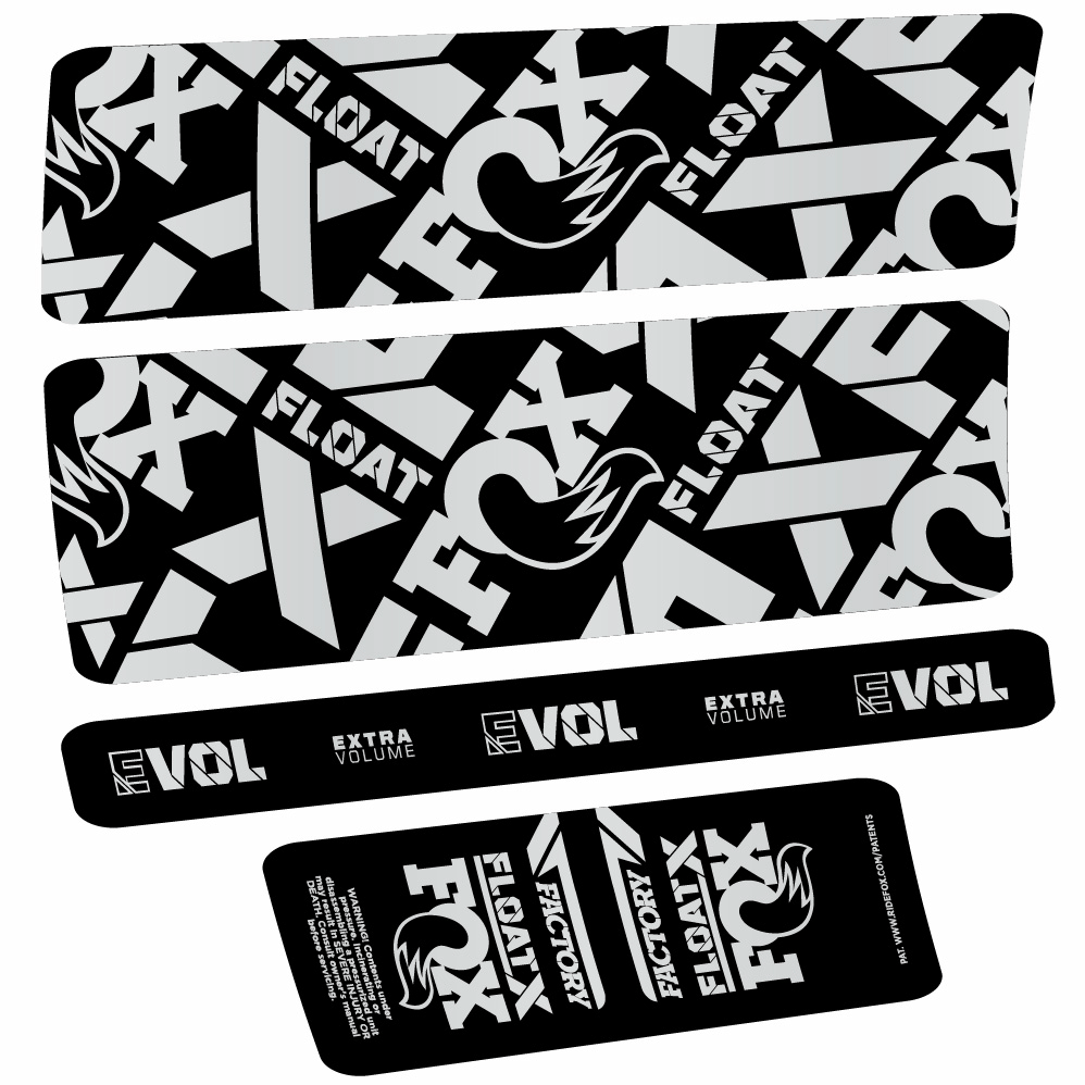 Stickers Fox Float X Factory compatibles Autocollants amortisseur