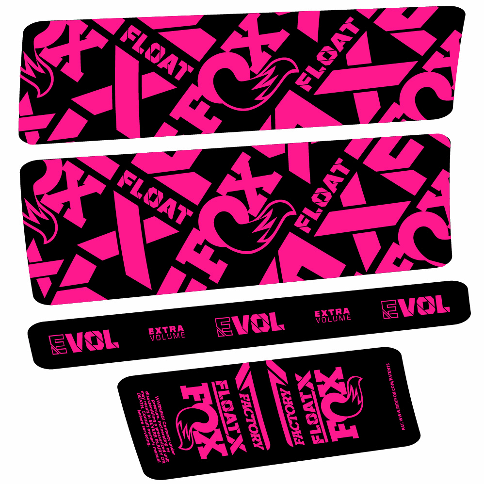 Stickers Fox Float X Factory compatibles Autocollants amortisseur